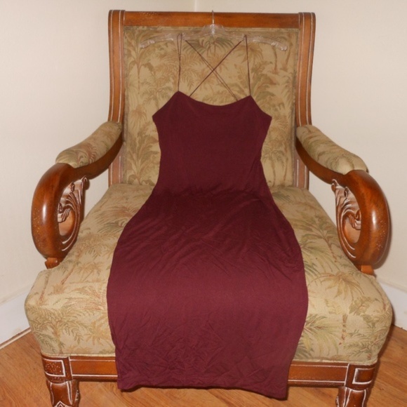 ALEXANDER WANG Cami Midi Dress-Size Large - Picture 3 of 5